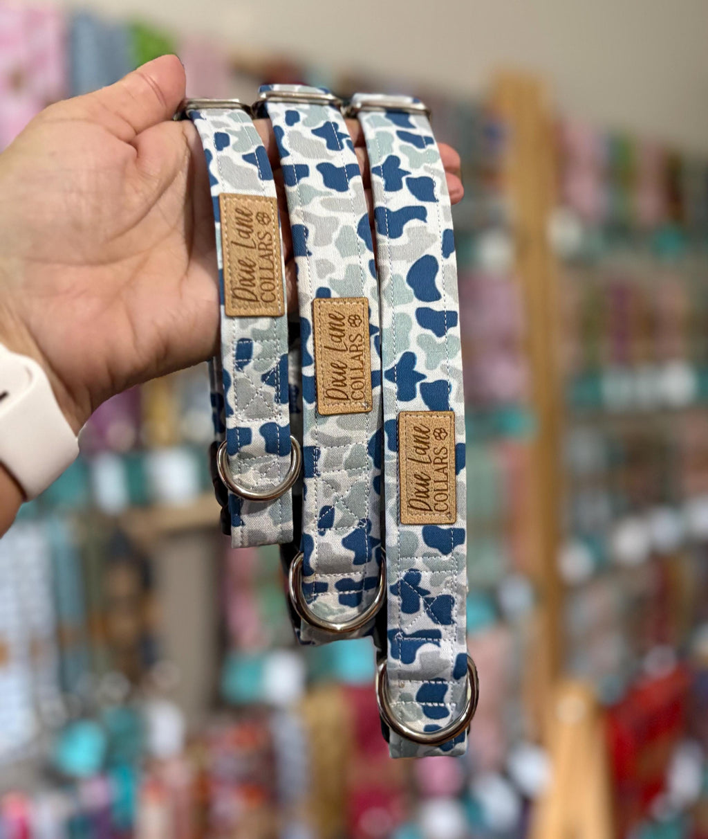 Blue Duck Camo Marsh Dog Collar