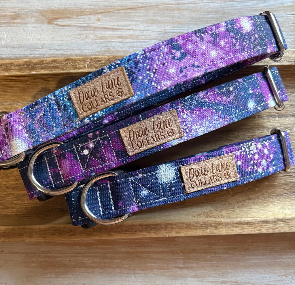 Purple Galaxy Dog Collar