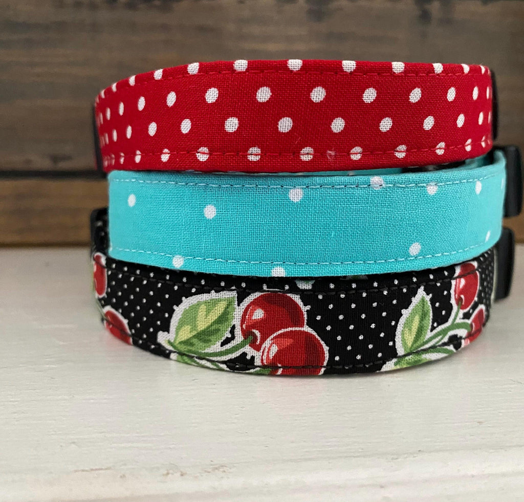 Red Polka Dot Dog Collar