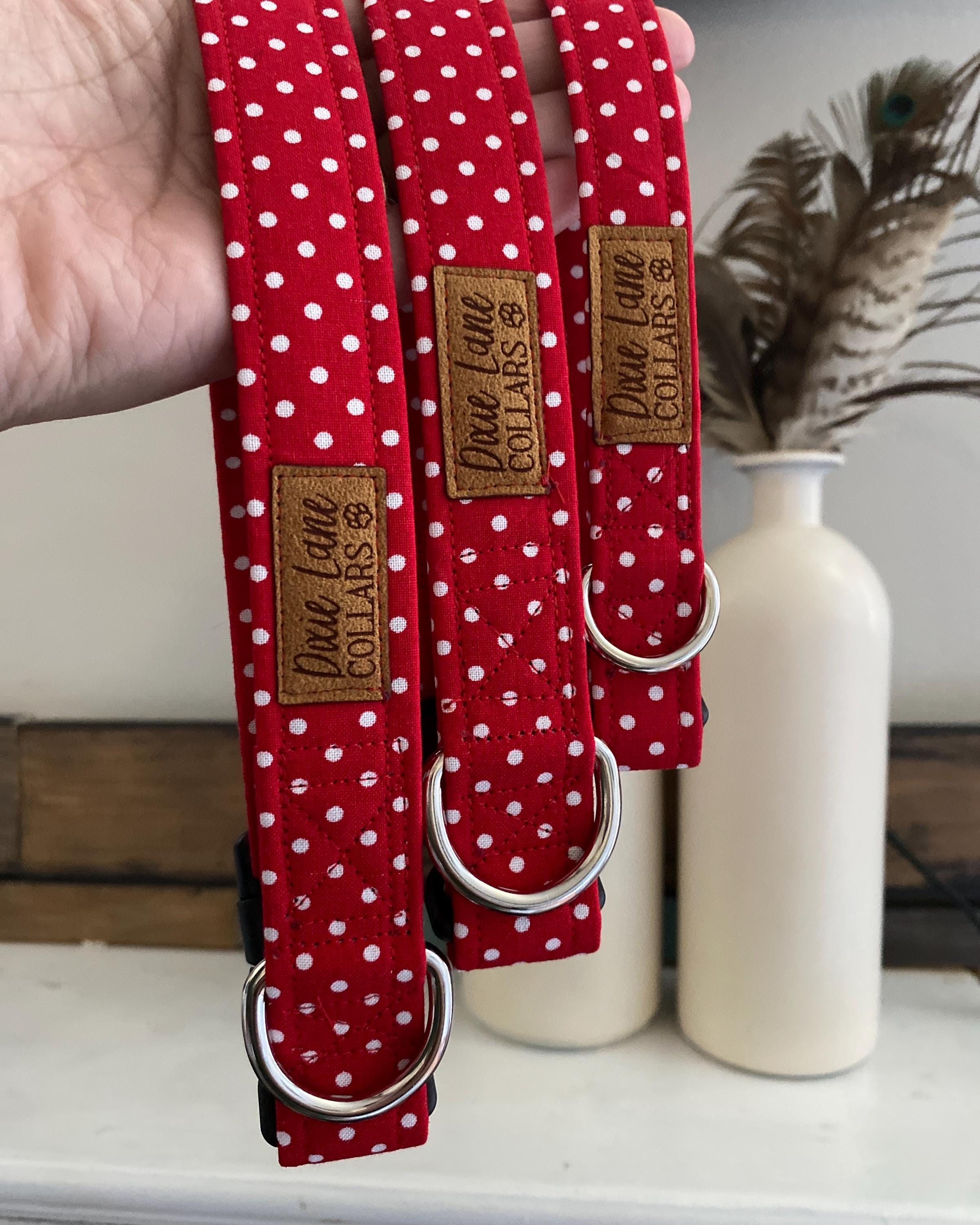Red Polka Dot Dog Collar