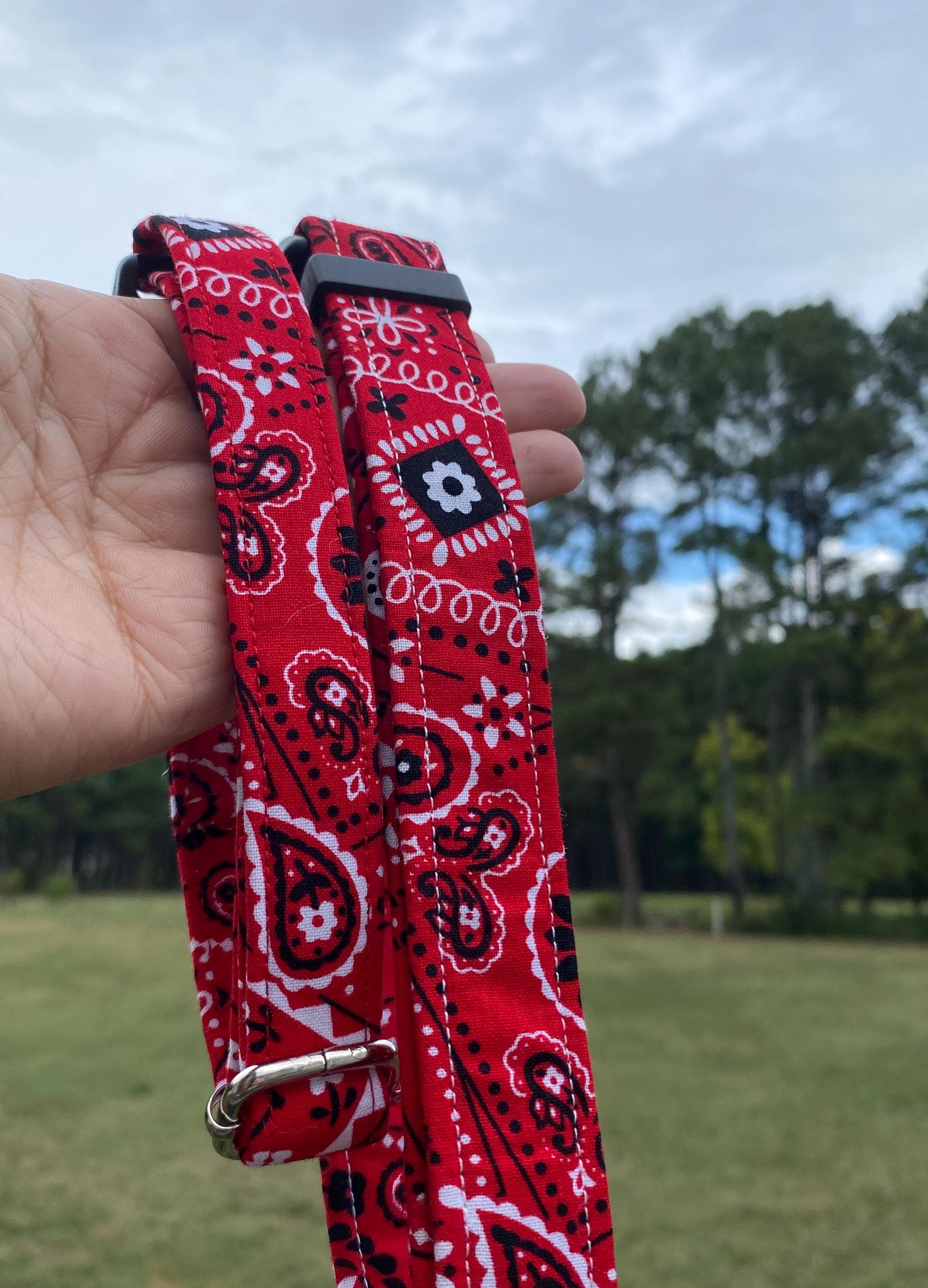Red Bandana Western Dog Collar