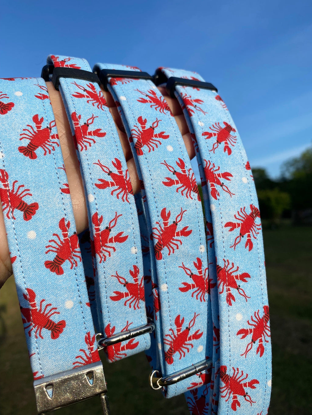 Lobster Print Dog Collar