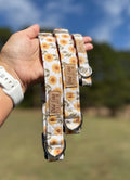 Vintage Sunflower Field Dog Collar