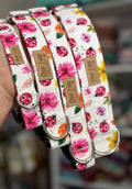Lady Bug Floral Dog Collar