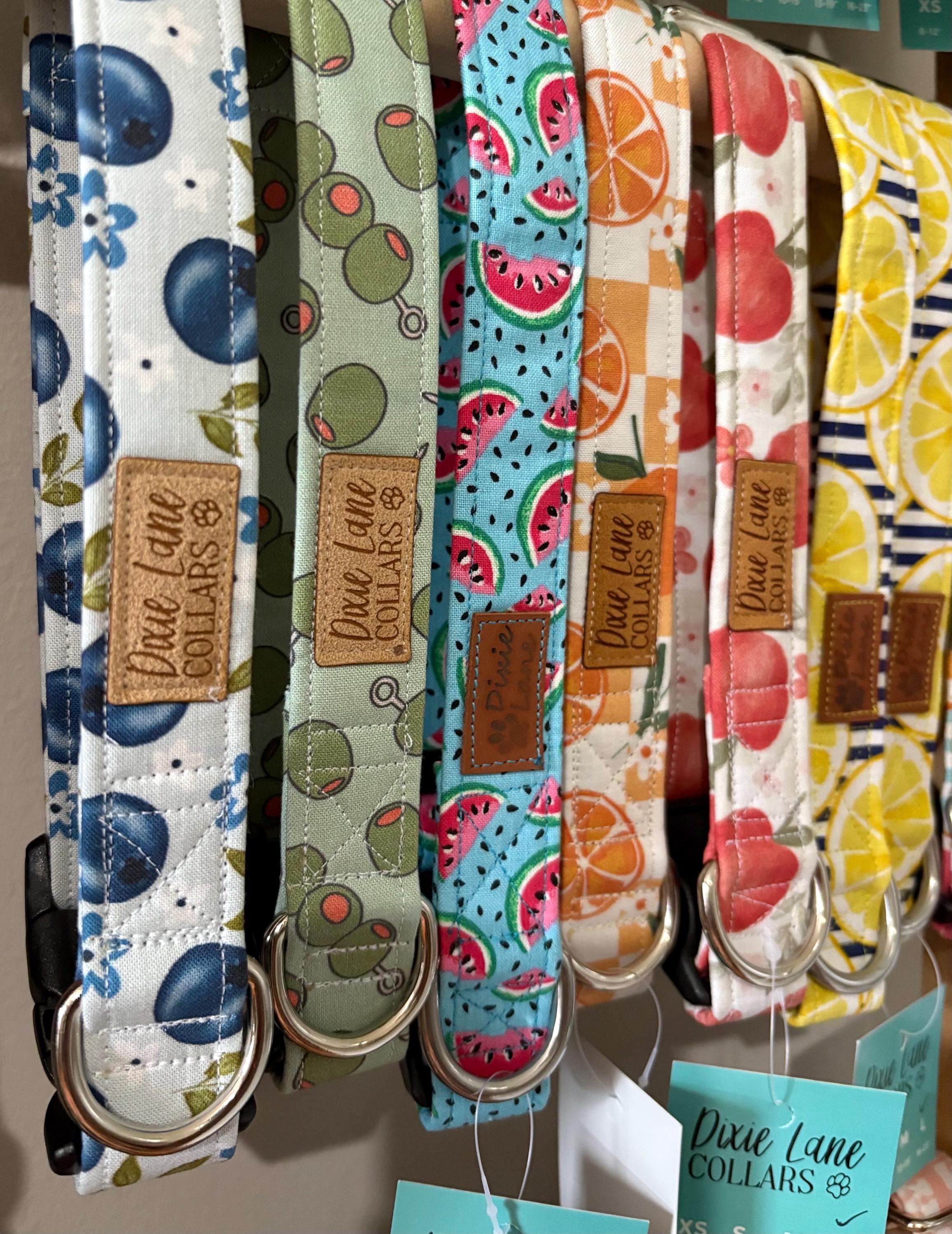 Blueberry Floral Dog Collar